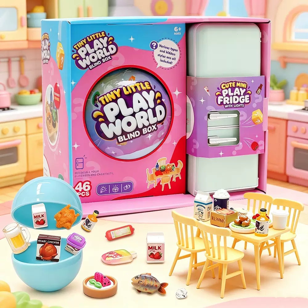 Food Storage Kits - Set Mainan Kotak Misteri Kulkas Mini