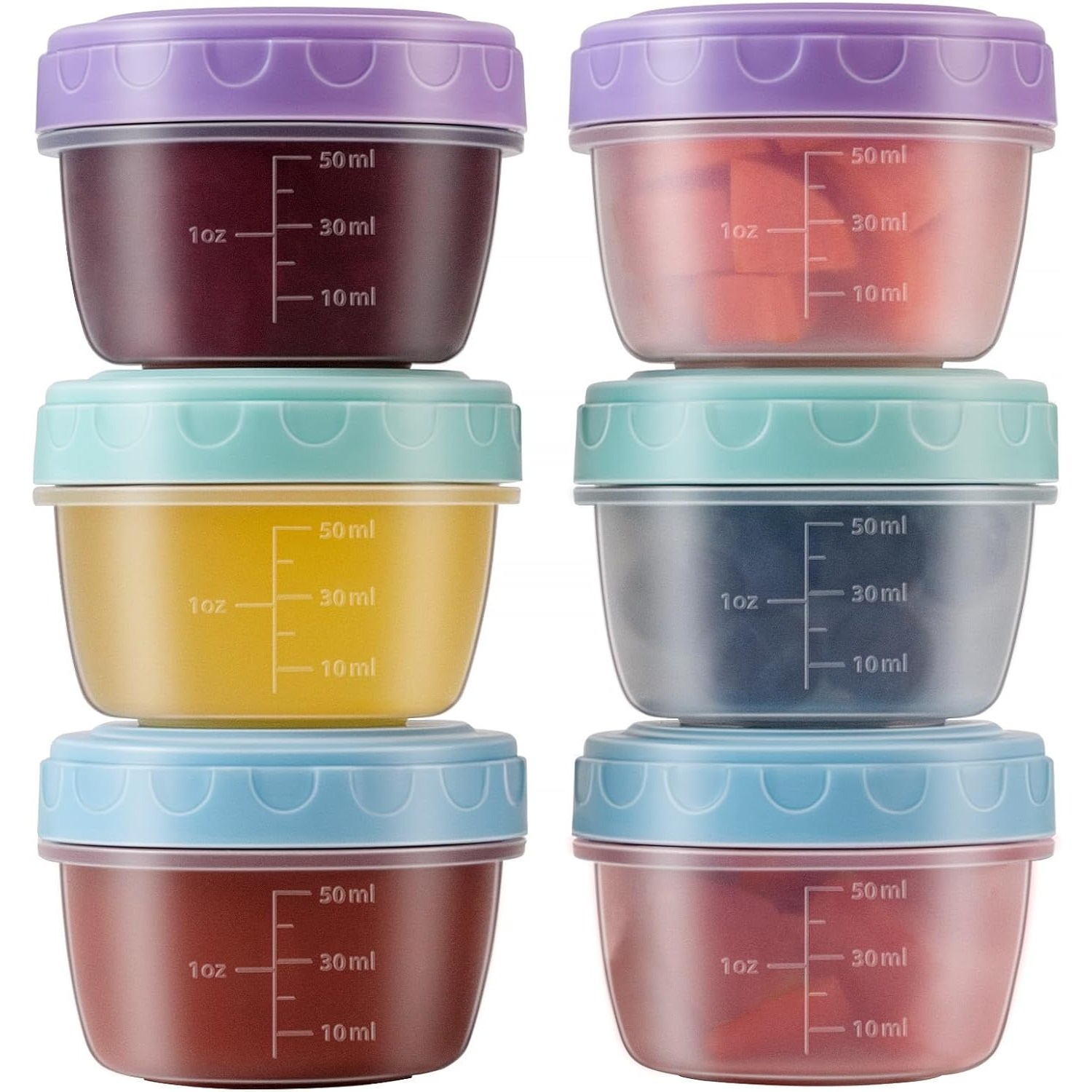 Food Storage Bowls - 1-6 Pak 2.7 OZ Wadah Saus