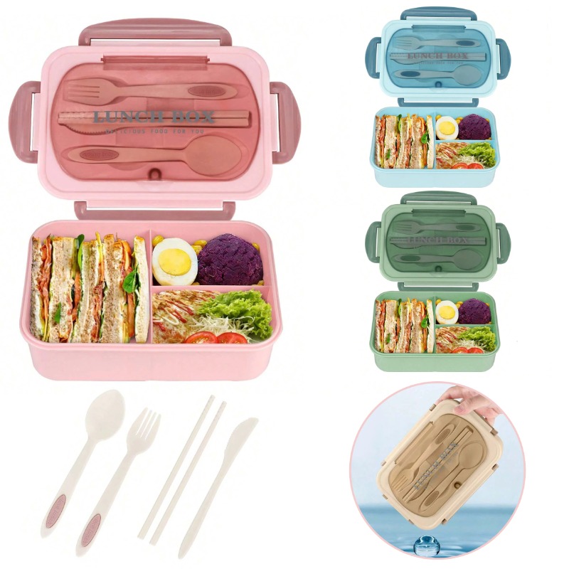 Food Storage With Compartments - 3 Buah/1 Buah Kotak Bento Kotak