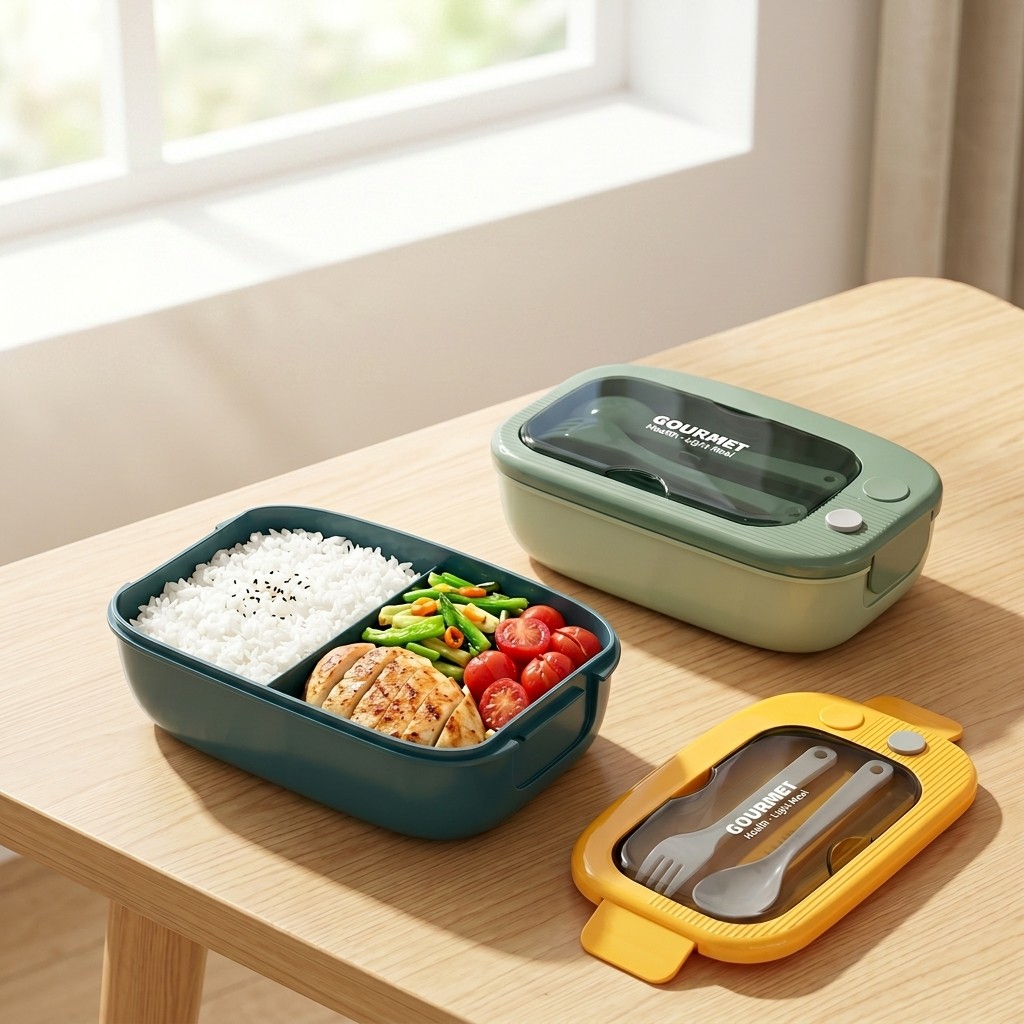 Food Storage With Compartments - Kotak Bento Plastik untuk Microwave 2