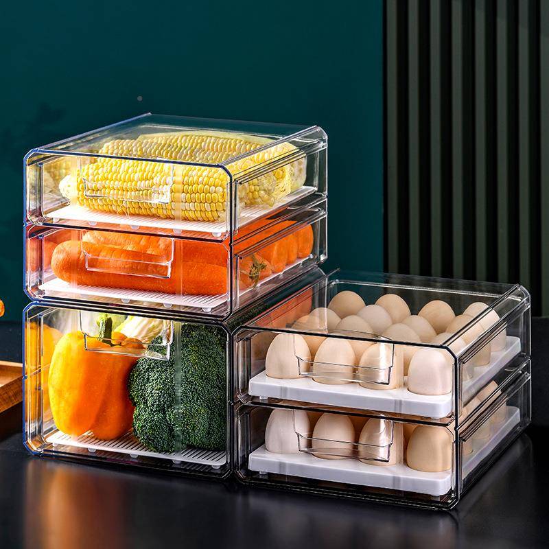 Food Storage Drawers - Kotak Penyimpanan Makanan Kulkas Dapur, Wadah