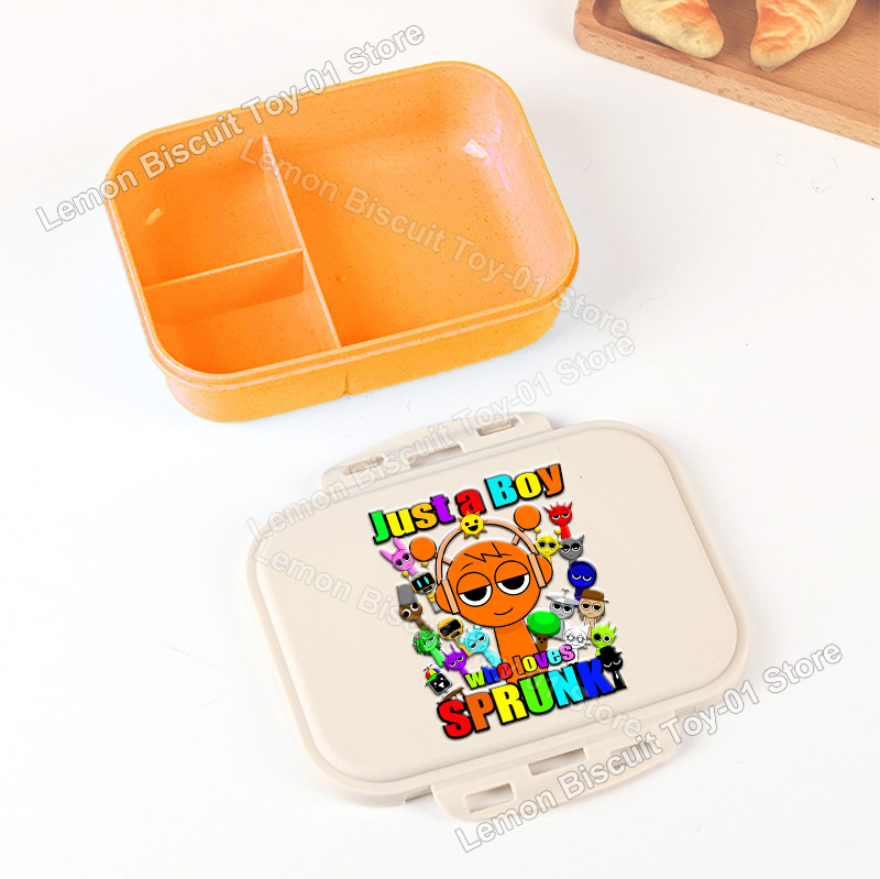 Food Storage With Compartments - Kotak Bento Portabel Seri Sprunkis Kotak