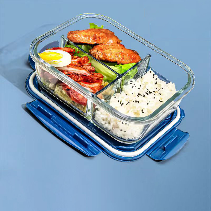 Food Storage With Compartments - Gaya Baru Kotak Makan Siang Kaca