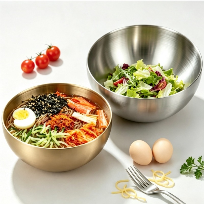 Food Storage Bowls - Mangkuk Pencampur Stainless Steel, Mangkuk Sajian