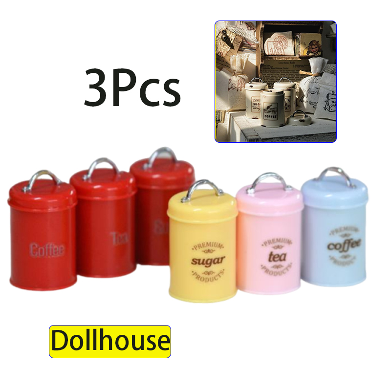 3 Buah Miniatur Rumah Boneka M - Food Storage For ulasan dan harga