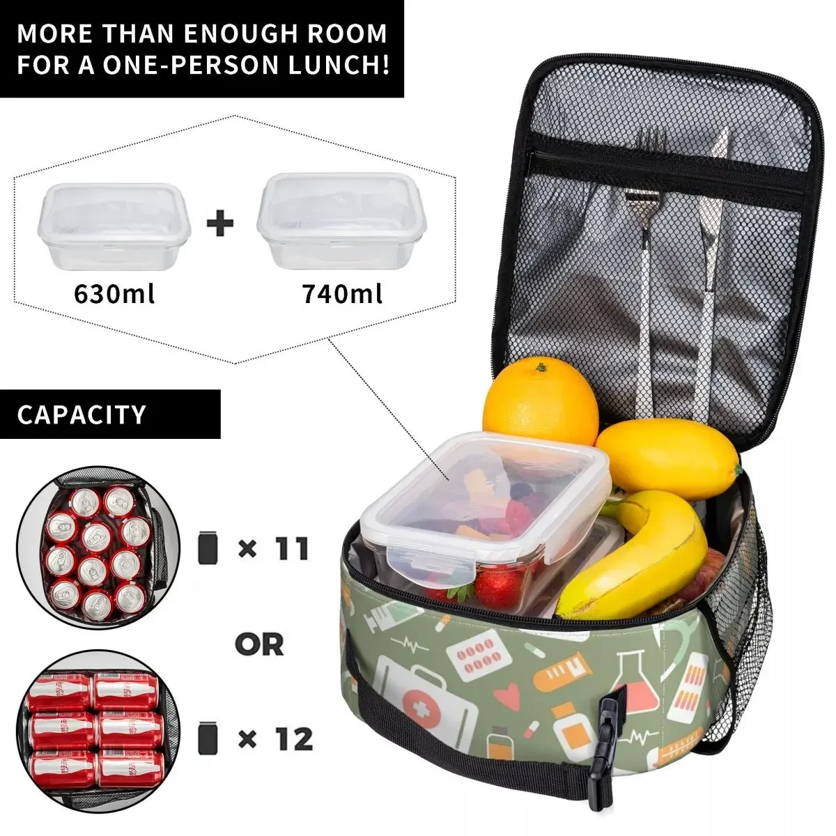 Tas Makan Siang Terinsulasi Mo - Food Storage With Compartments ulasan dan harga