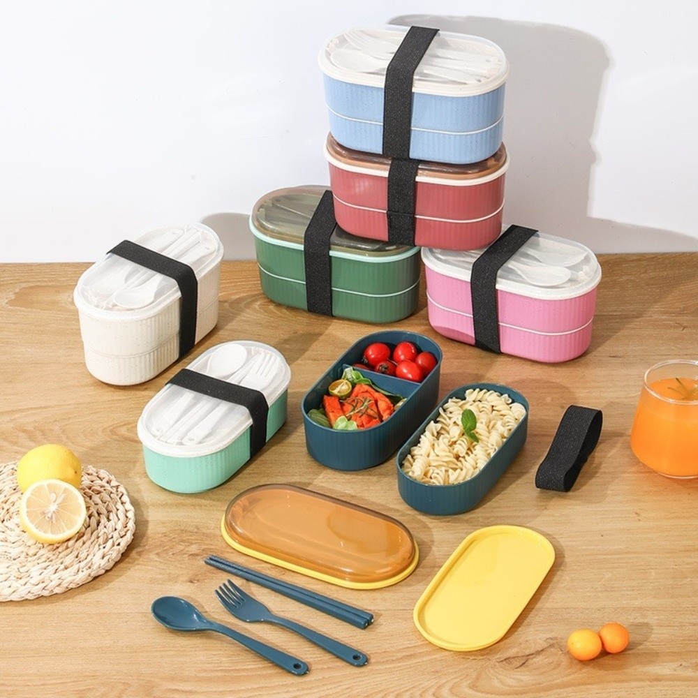 Kotak Makan Siang Portabel Dua - Food Storage Kits ulasan dan harga