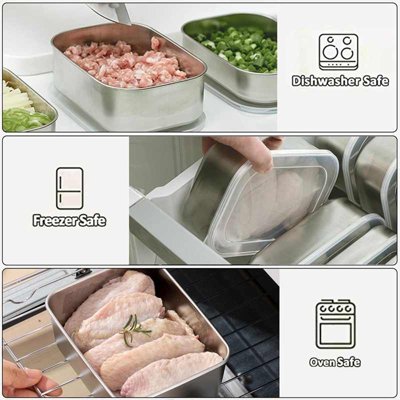 Wadah Stainless Steel untuk Pe - Food Storage For ulasan dan harga