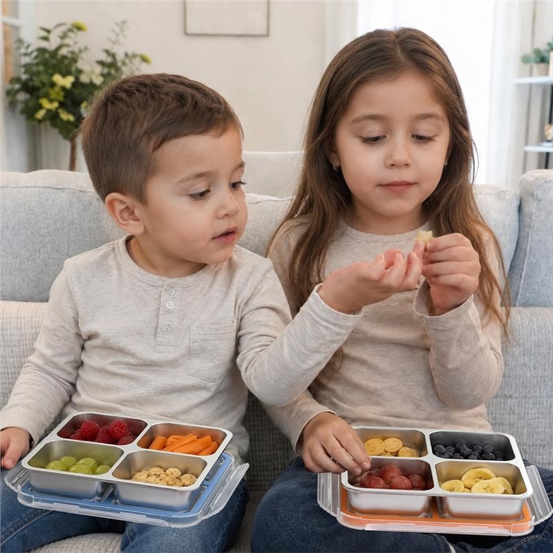 GIGI 4Pack Wadah Makanan Ringa - Food Storage With Compartments ulasan dan harga