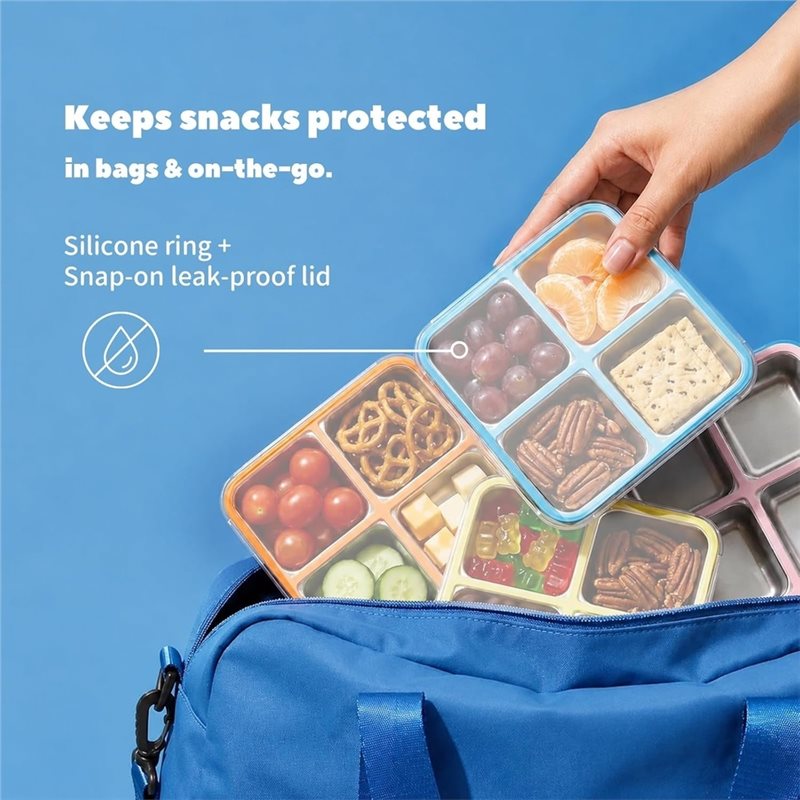 GIGI 4Pack Wadah Makanan Ringa - Food Storage With Compartments ulasan dan harga