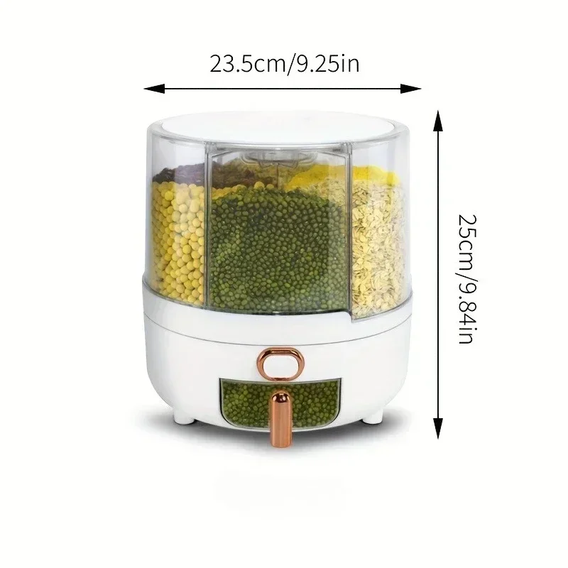 6-Kompartemen 360 °   Wadah Pe - Food Storage With Compartments ulasan dan harga