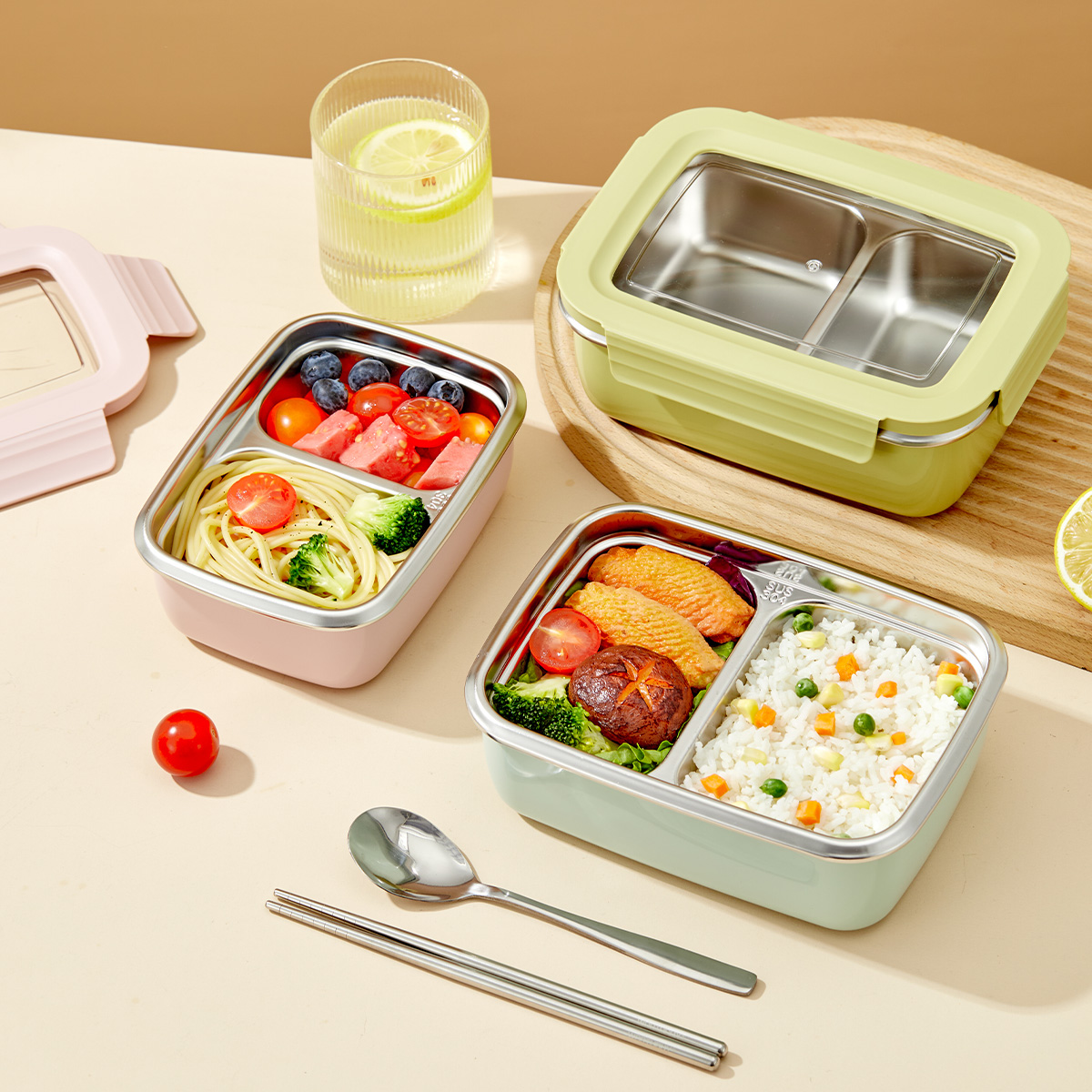 Kotak Makan Siang Kompartemen  - Food Storage With Compartments ulasan dan harga