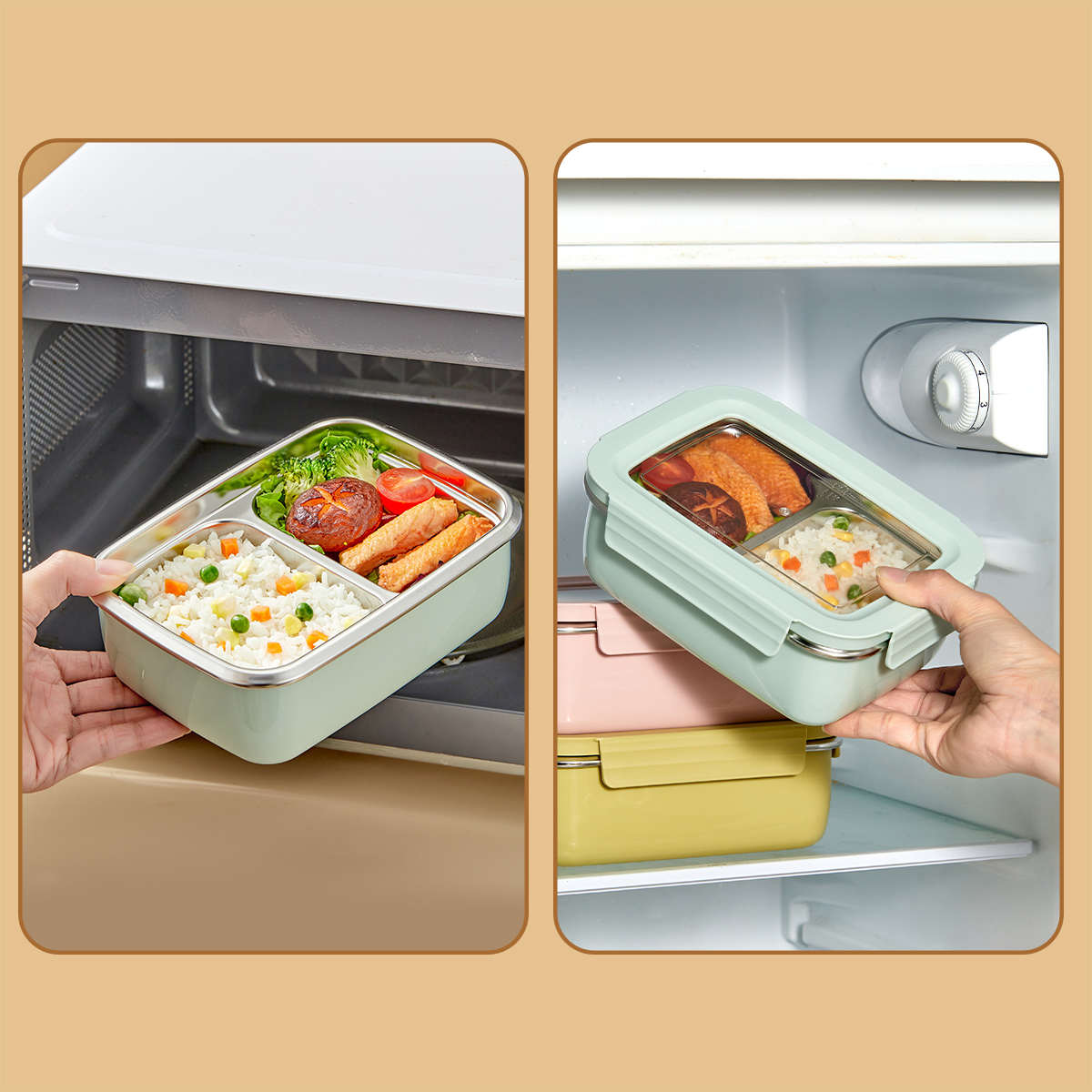 Kotak Makan Siang Kompartemen  - Food Storage With Compartments ulasan dan harga