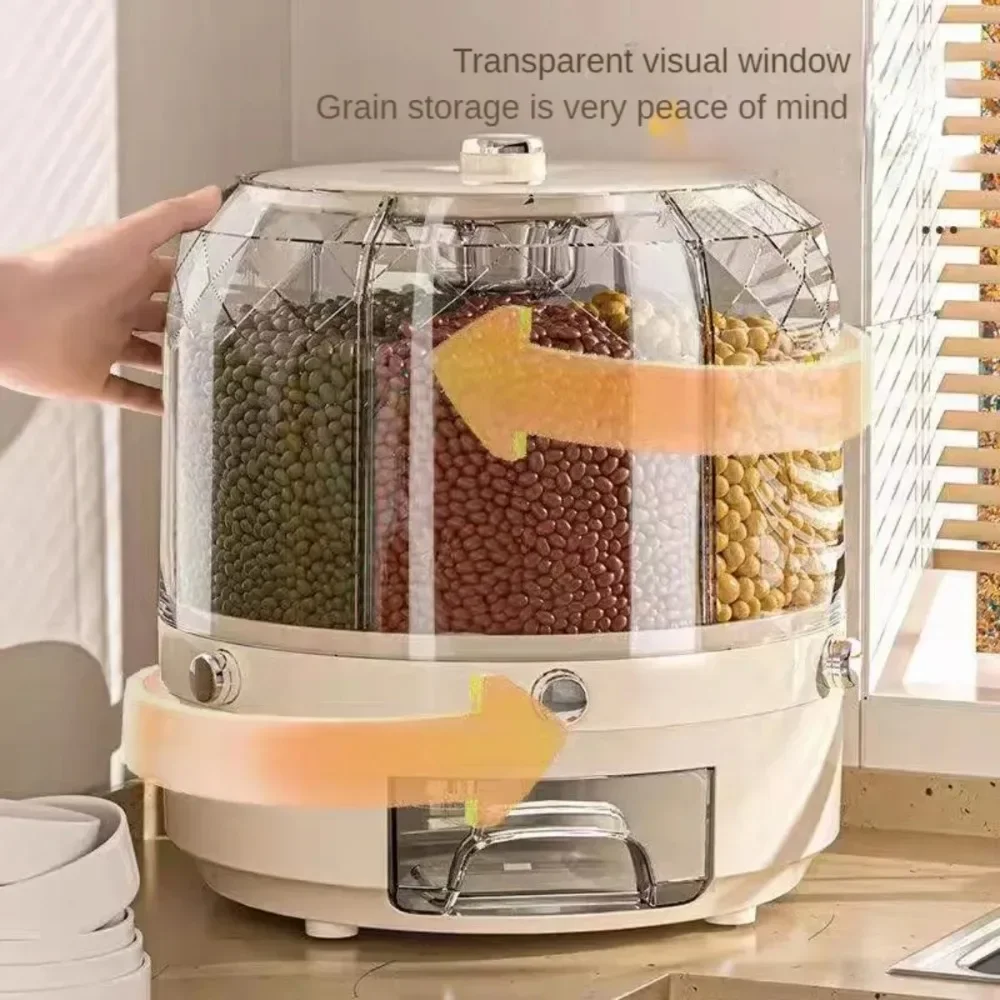 Dispenser Biji-bijian Putar Fo - Food Storage Drawers ulasan dan harga