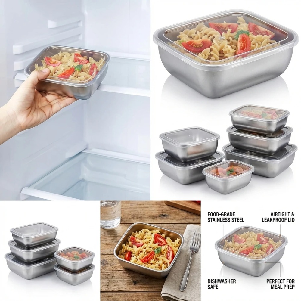6PCS Wadah Penyimpanan Makanan - Food Storage Bowls ulasan dan harga