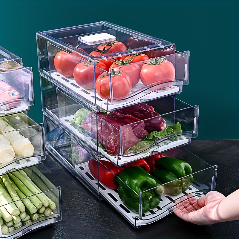 Kotak penyimpan kulkas, 1 buah - Food Storage Drawers ulasan dan harga