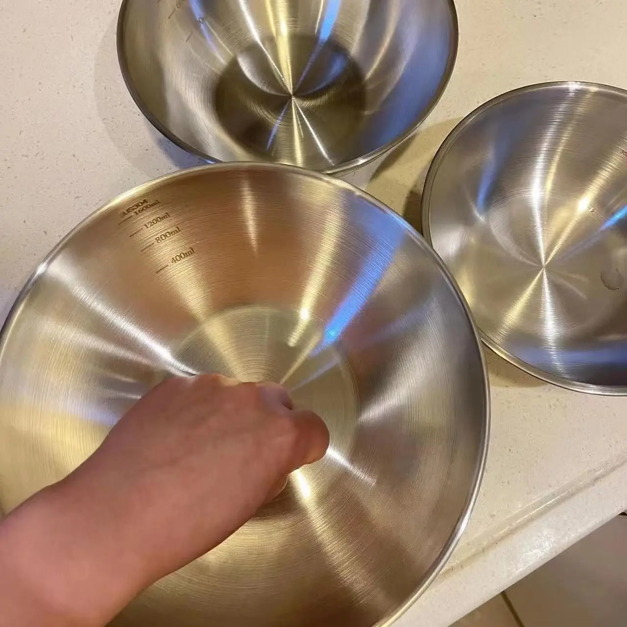 1-3 Set Mangkuk Stainless Stee - Food Storage Bowls ulasan dan harga