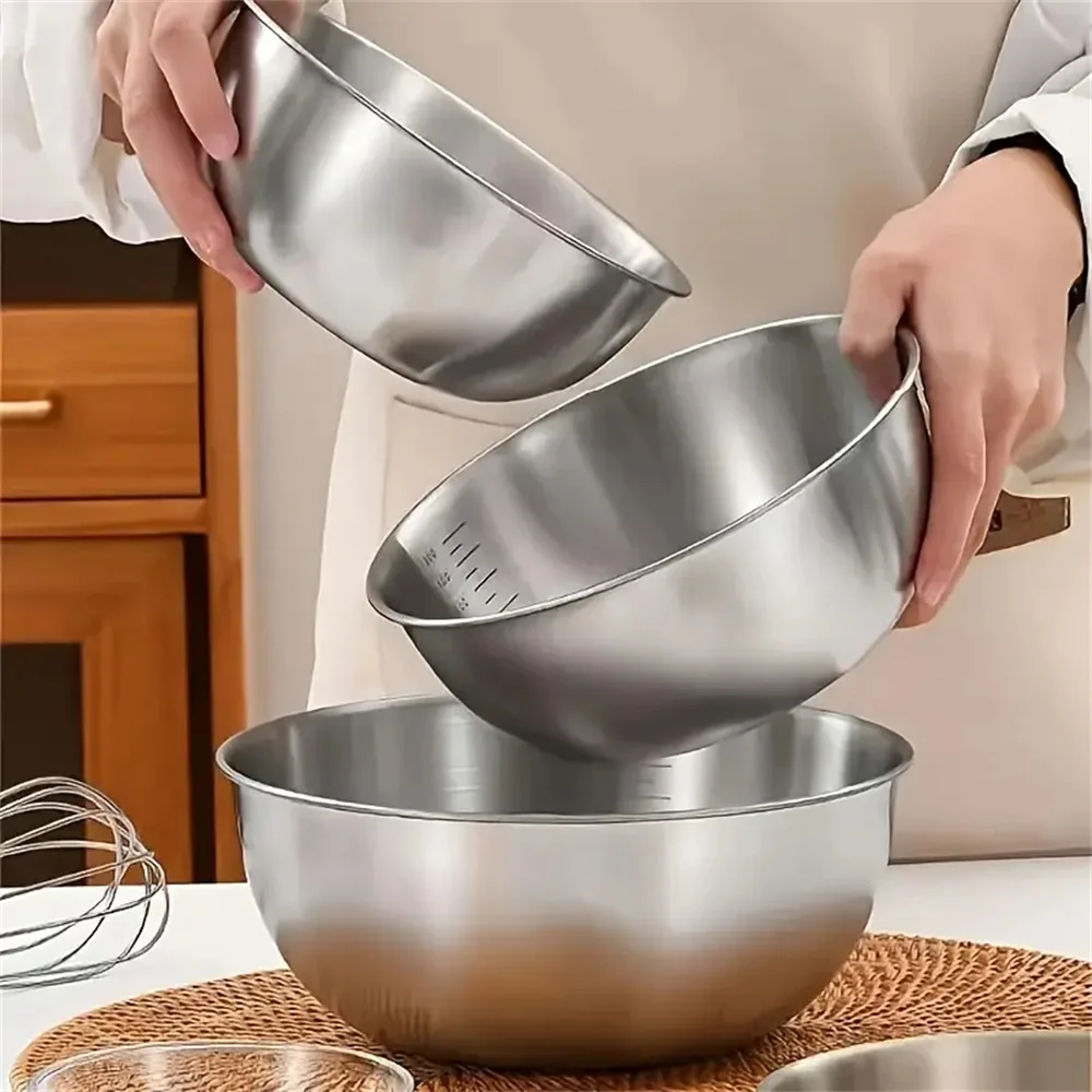 1-3 Set Mangkuk Stainless Stee - Food Storage Bowls ulasan dan harga
