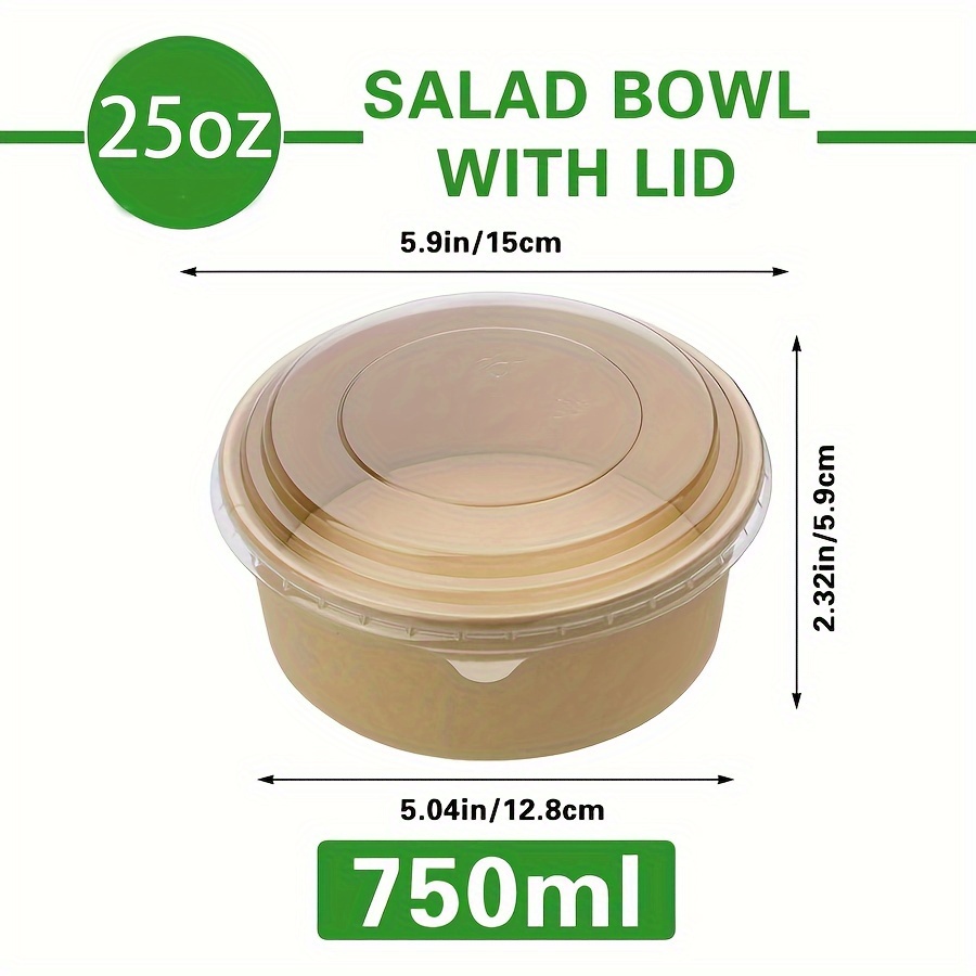 Mangkuk Kertas 25Oz/750Ml 25/5 - Food Storage Bowls ulasan dan harga